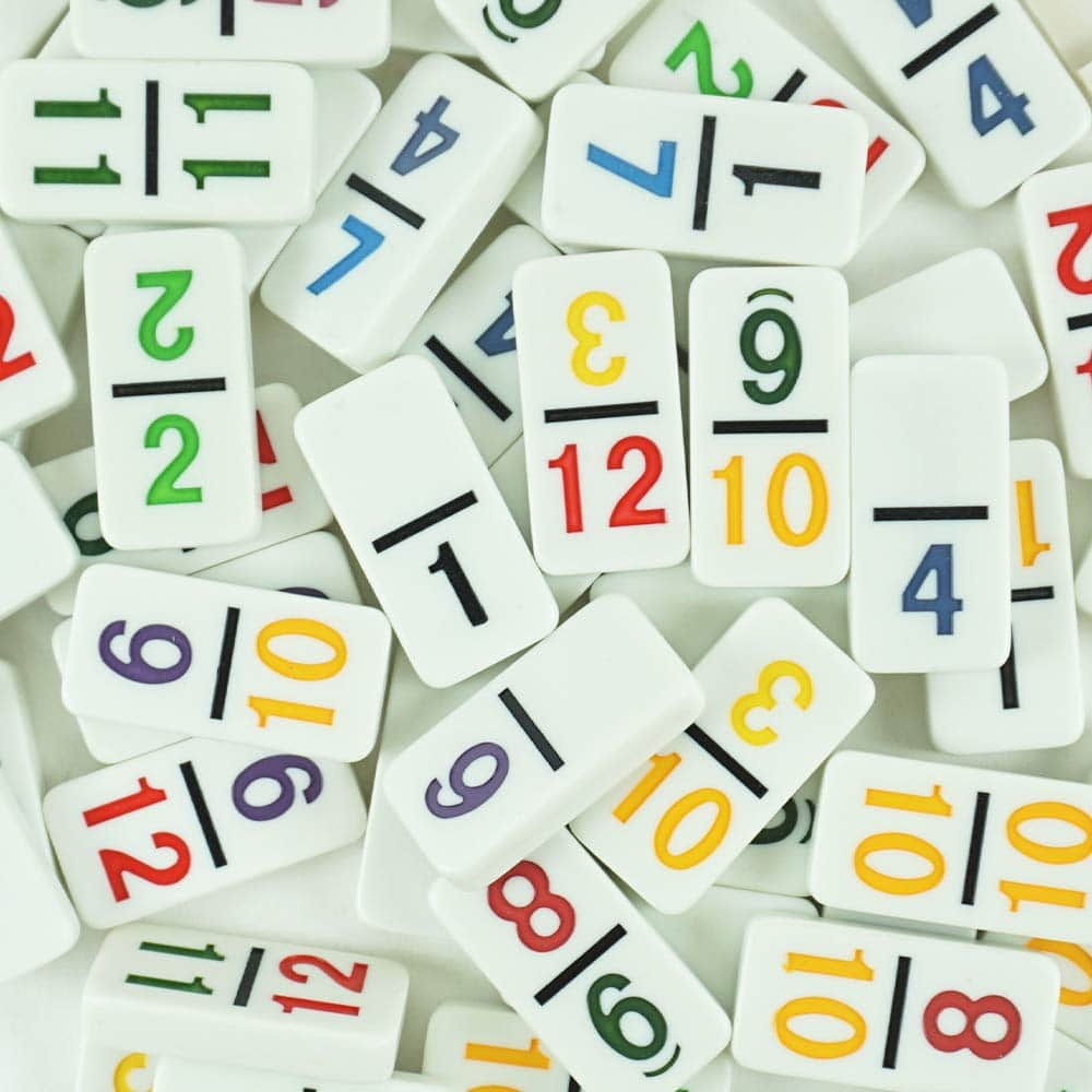 Juego de Dominó Mexicano de Doble 12 con 91 Fichas y Caja - Imagen 4