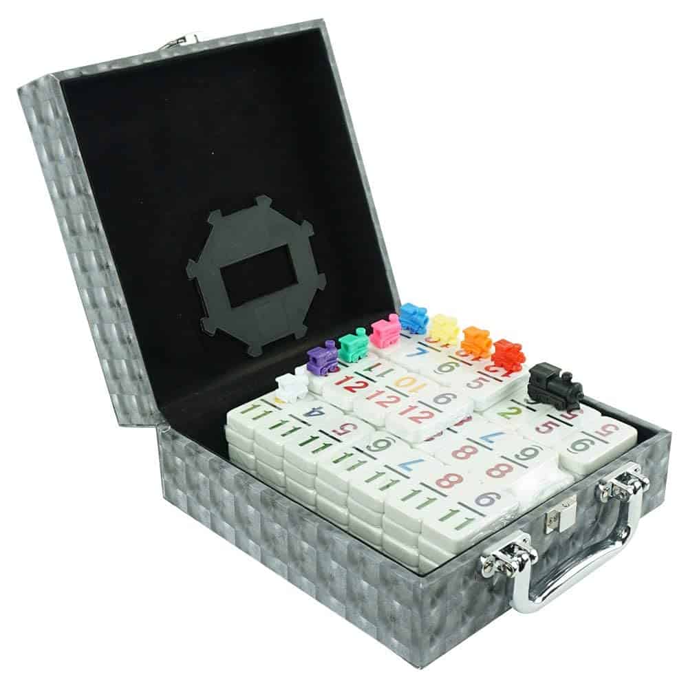 Juego de Dominó Mexicano de Doble 12 con 91 Fichas y Caja