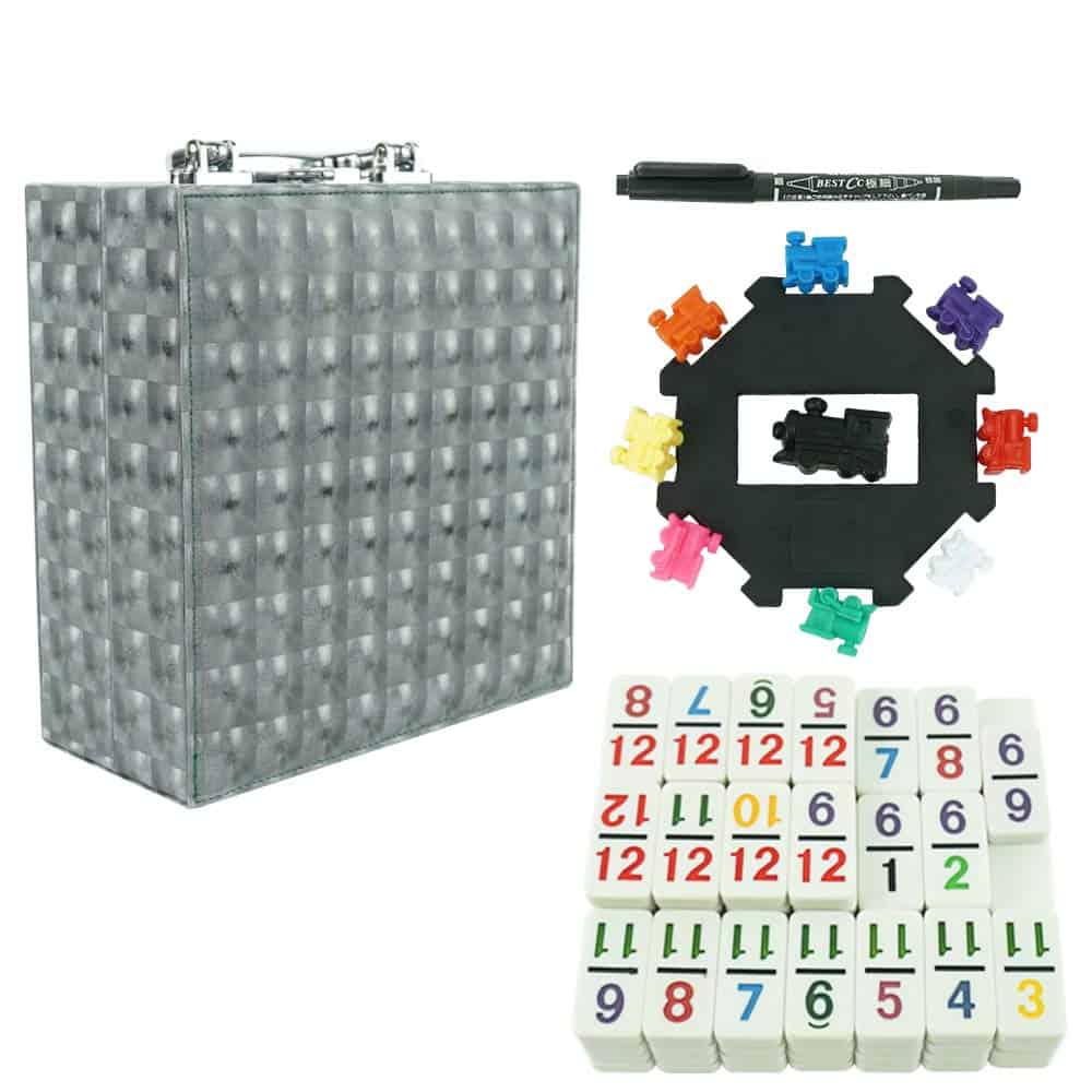Juego de Dominó Mexicano de Doble 12 con 91 Fichas y Caja - Imagen 3