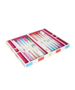 Juego de Backgammon de Ajedrez Arcoíris Jonathan Adler,