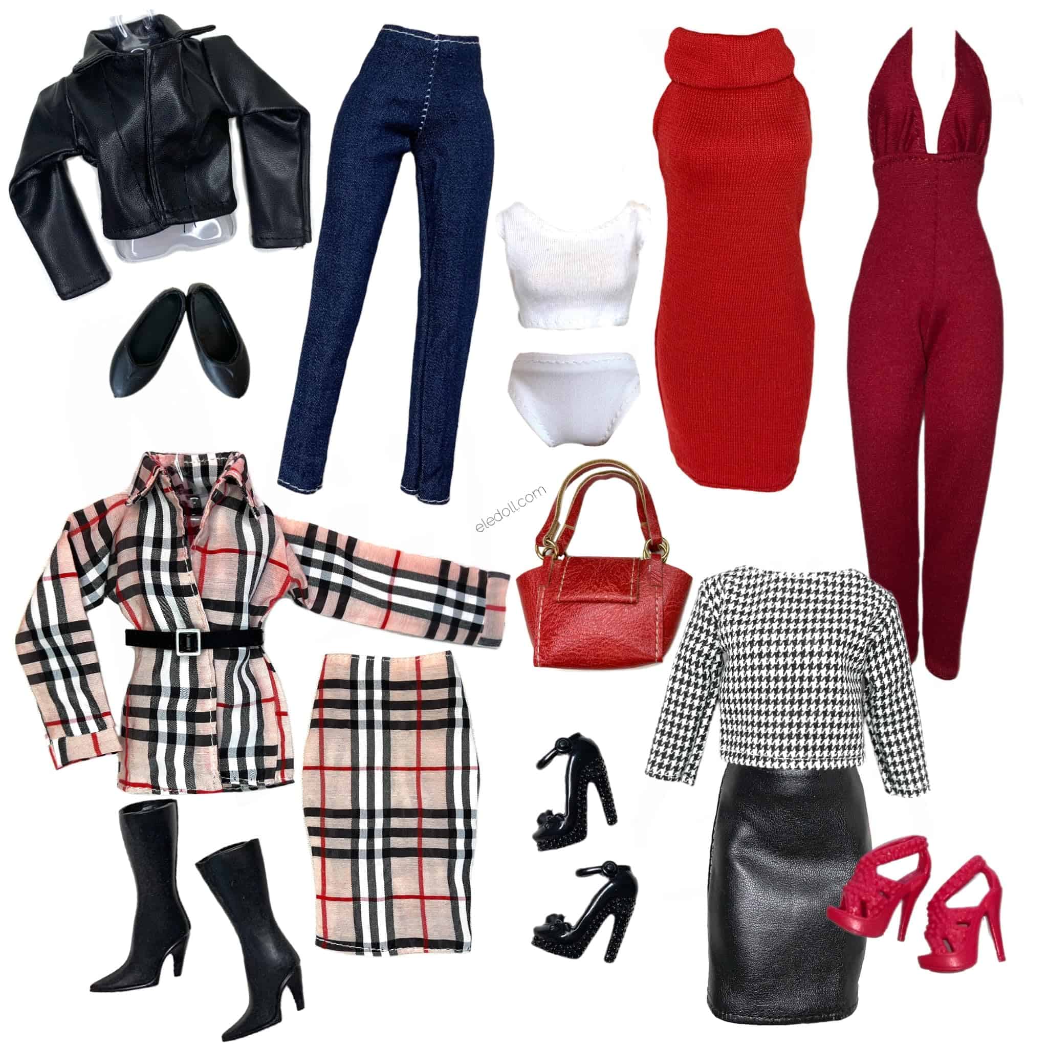 Conjunto de Ropa de Lujo para Muñeca de Moda de 11.5