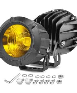 Luces de Conducción LED Ámbar, Nirider 2PCS 50W Redondas