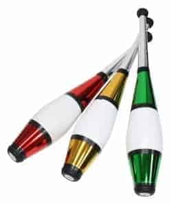 Set de 3 Mazas de Malabares Zeekio -Rojo/Oro/Verde