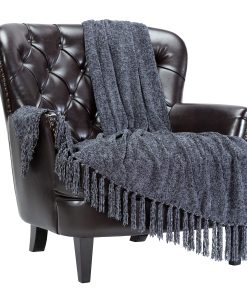 Manta de Borla de Chenilla Premium Chanasya - Manta Suave