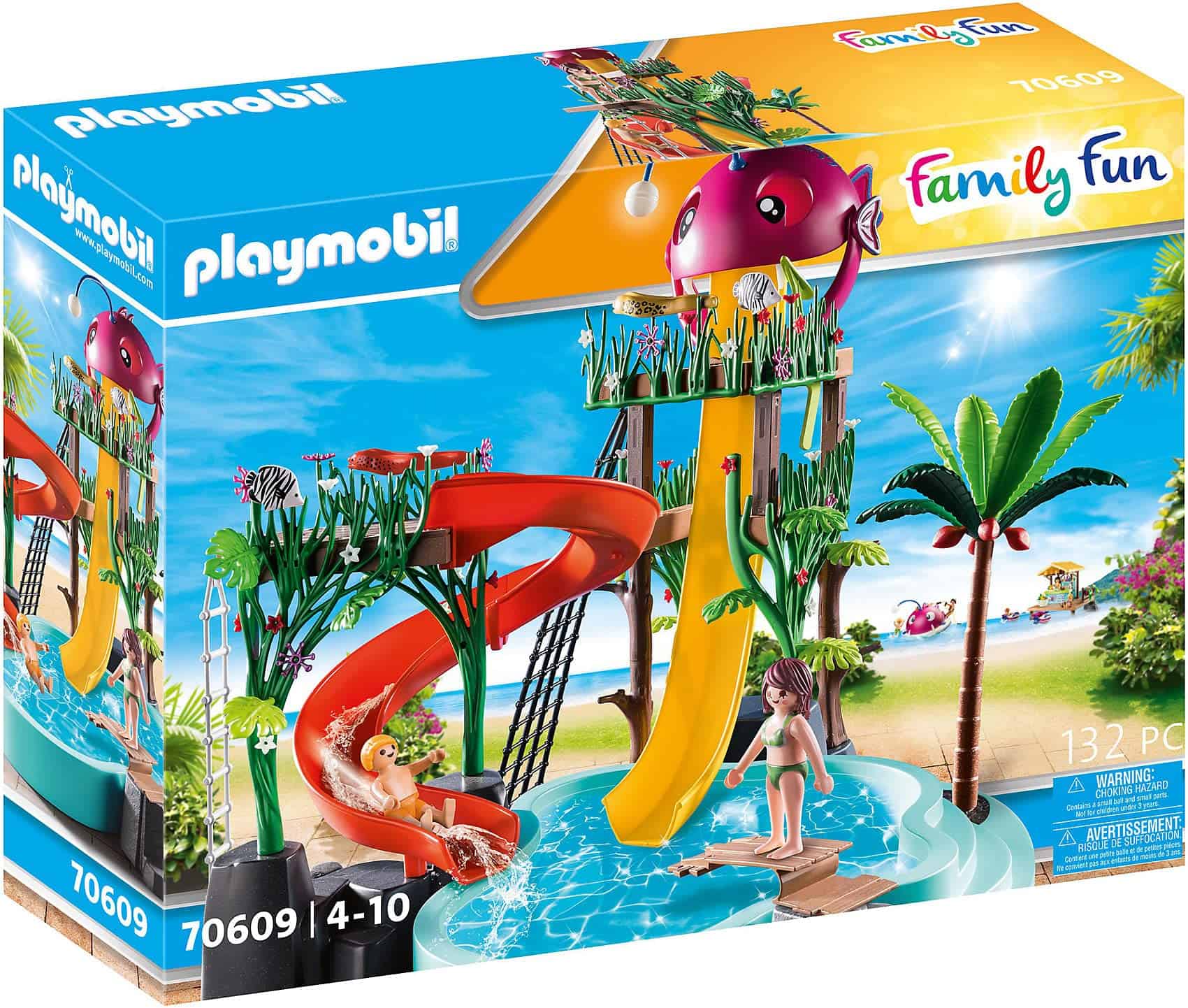 Parque Acuático Playmobil con Toboganes