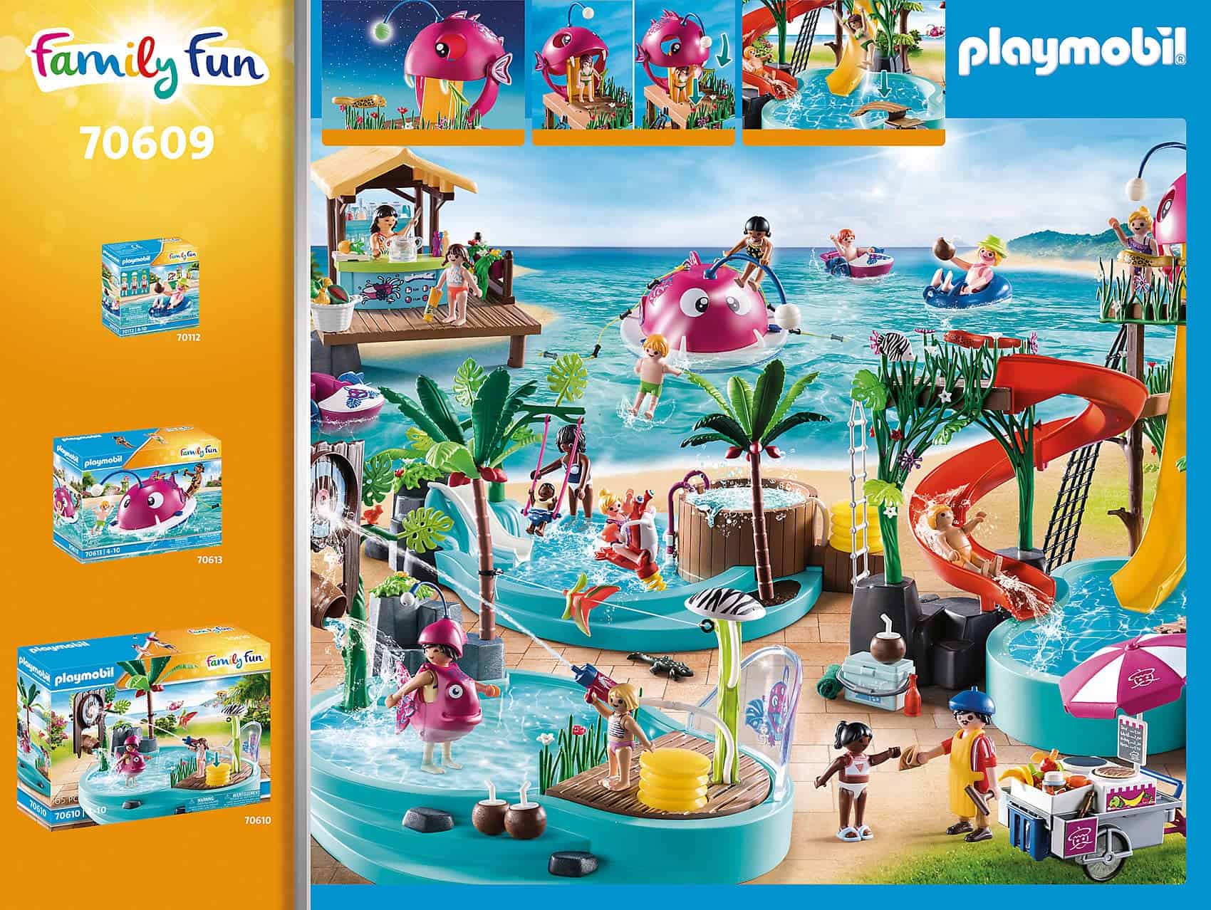 Parque Acuático Playmobil con Toboganes - Imagen 4