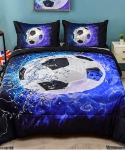 Andency 3D Soccer Comforter Full(79x90 Pulgadas), 3