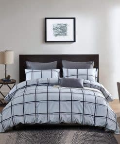 Juego de Funda de Edredón 100% Algodón 3 Piezas (1 Funda de