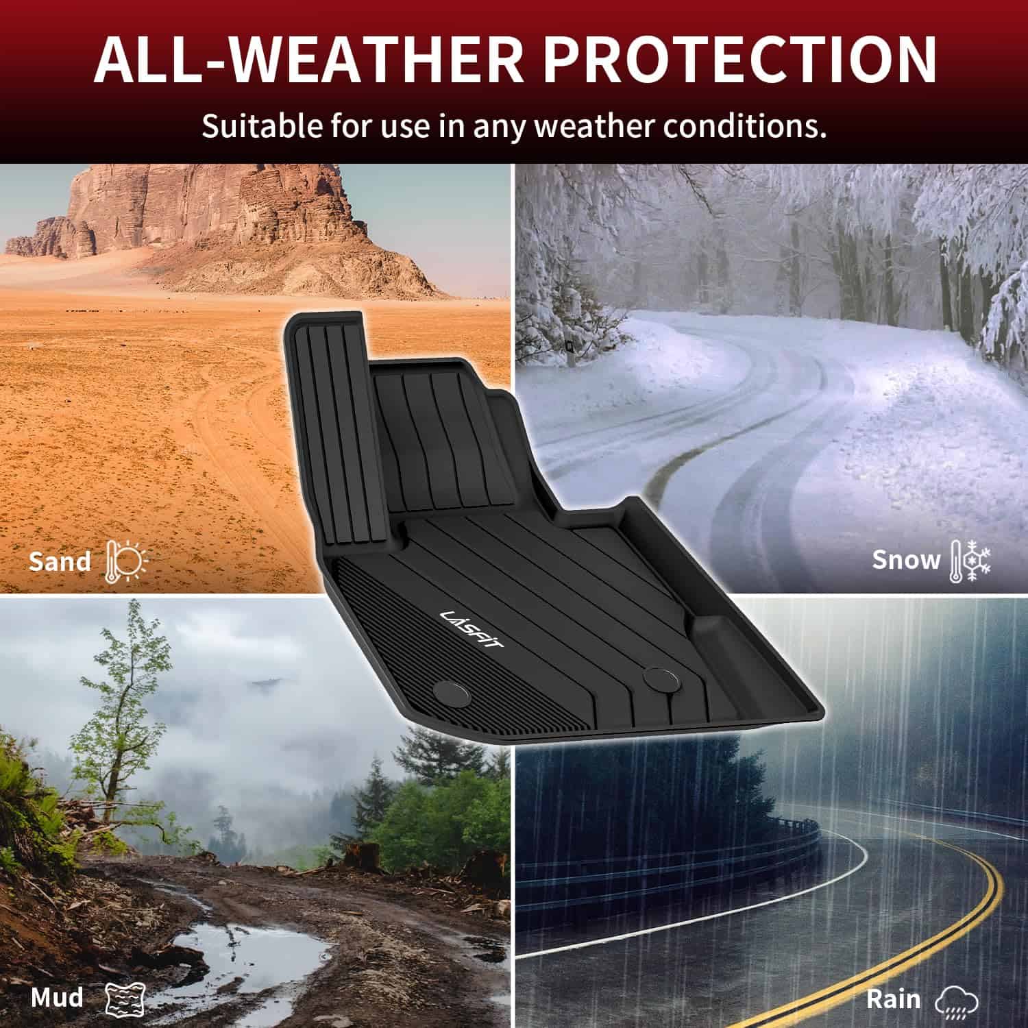 Tapetes para piso LASFIT para BMW X3 2018-2024 / BMW X4 - Imagen 6