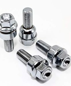 Set de 20 Pernos de Rueda R14 de Asiento de Bola Cromados