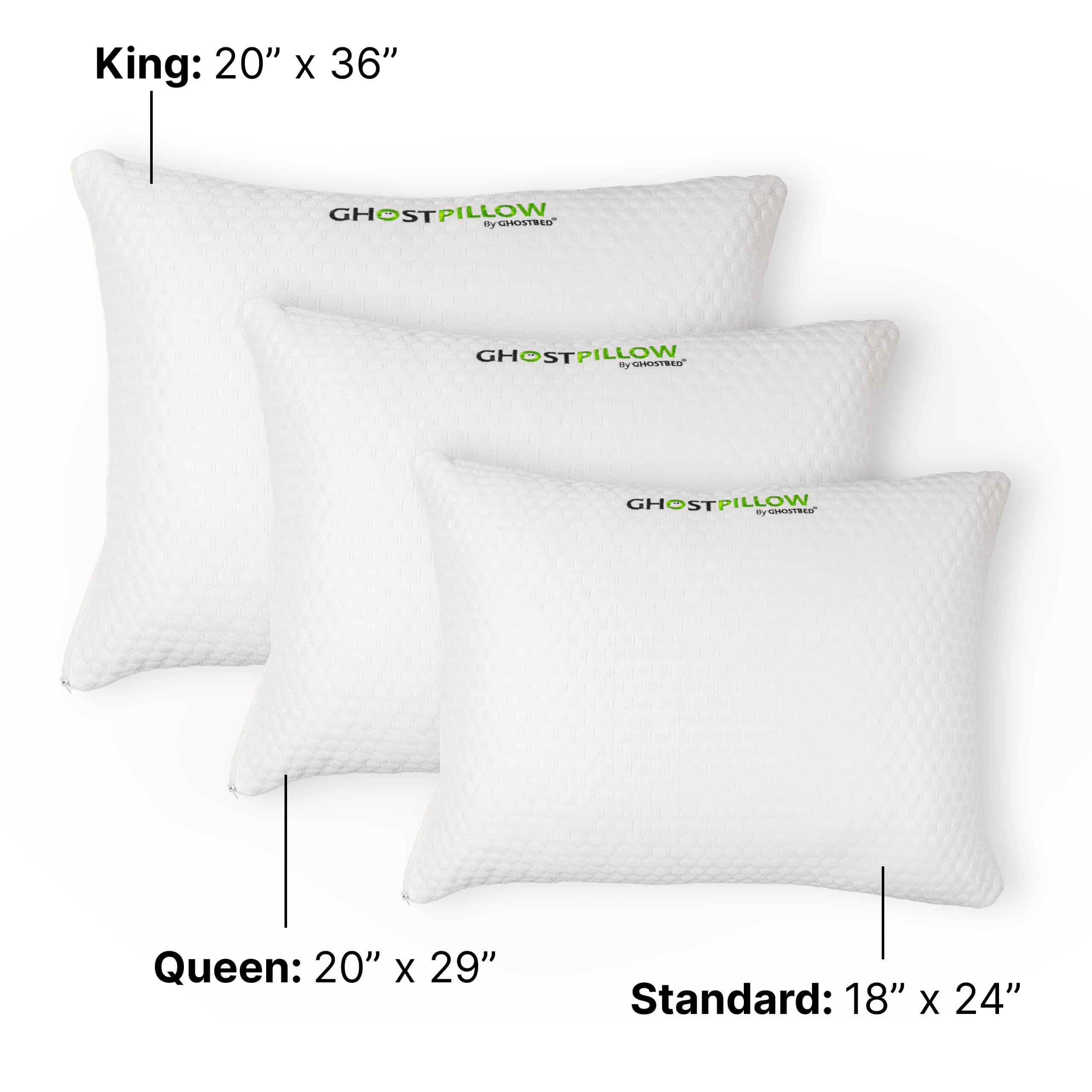 Almohada de Espuma Viscoelástica Triturada GhostBed con - Imagen 8