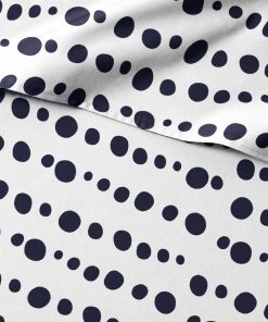 Juego de sábanas de 4 piezas para cama Queen con lunares