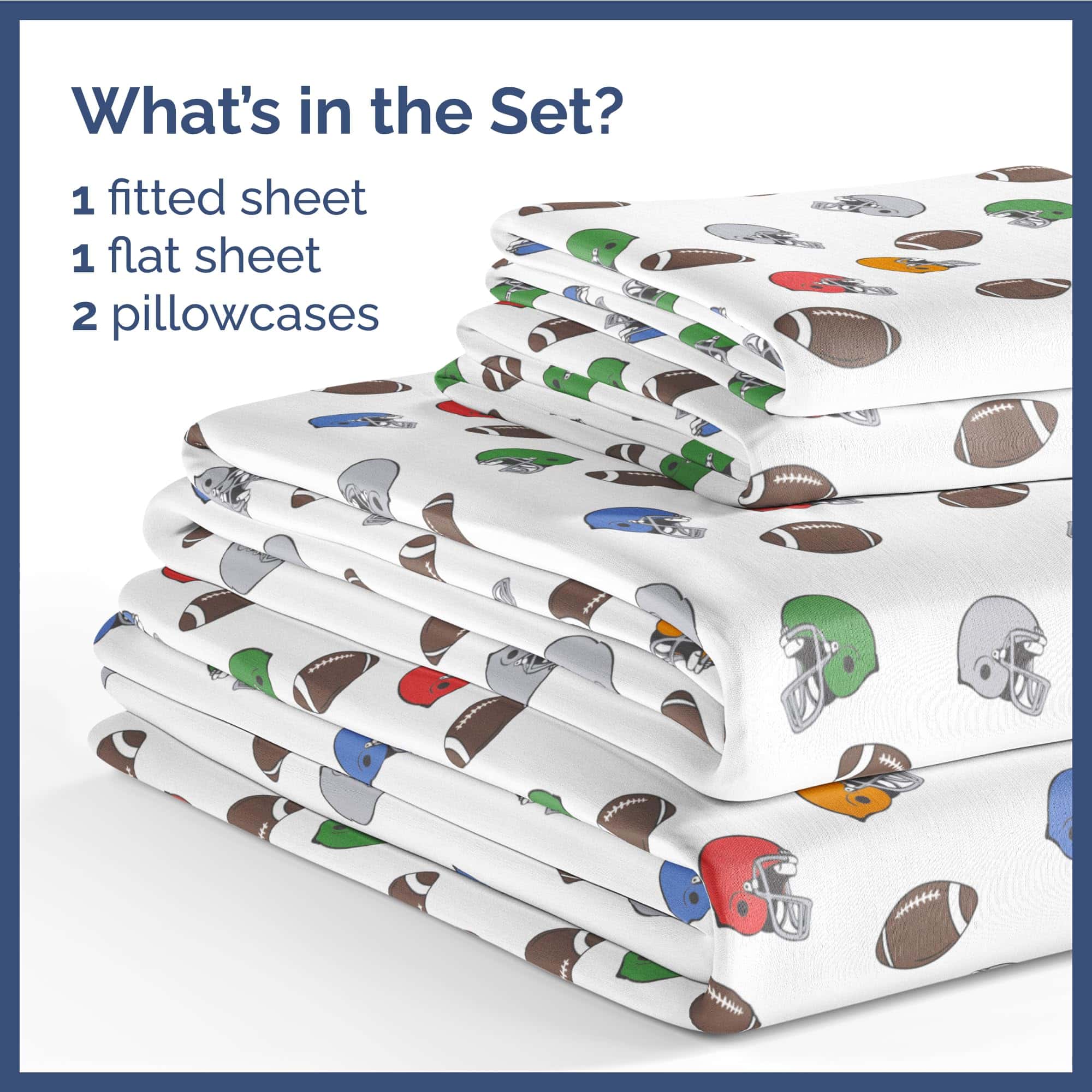 Juego de sábanas de fútbol para niños 4 piezas - Niños, - Imagen 3