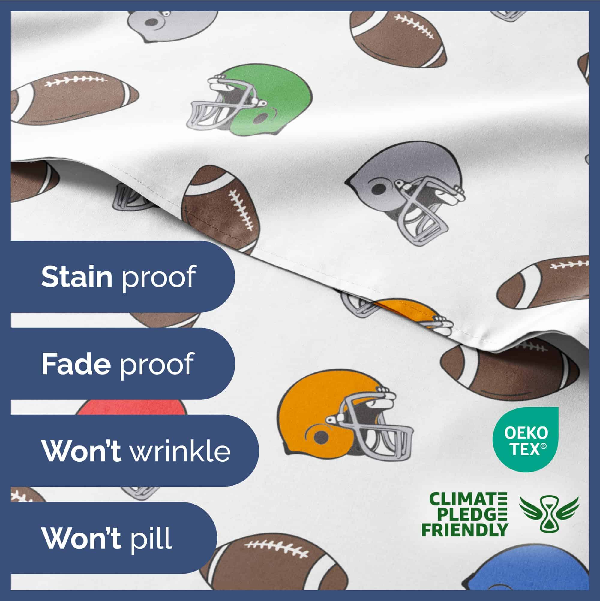 Juego de sábanas de fútbol para niños 4 piezas - Niños, - Imagen 5