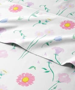 Juego de Sábanas Completo de 4 Piezas para -21 - Flores