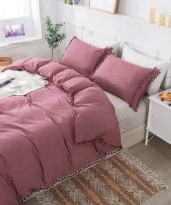 Juego de Ropa de Cama Softta Boho Tassel Duvet Cover