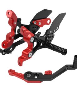 Worldmotop Motorcycle Rearsets Footpegs CNC Ajustable