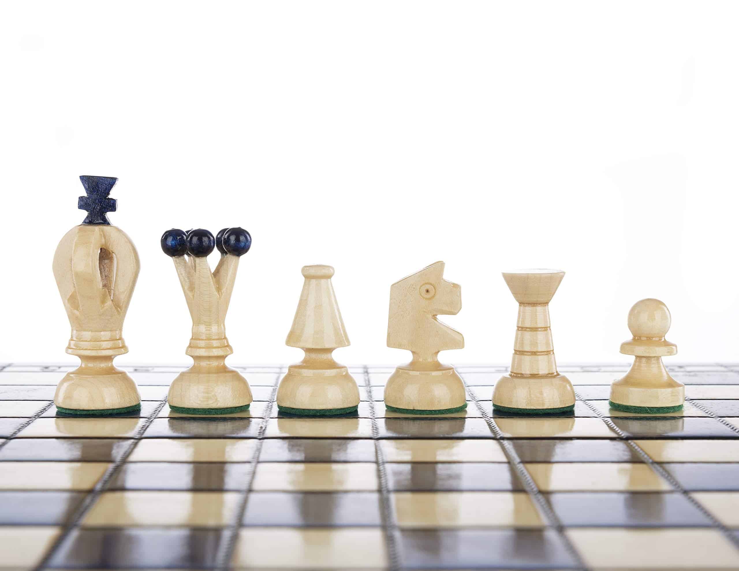 Ajedrez de madera plegable Paris BLUEBERRY Tablero - Imagen 5