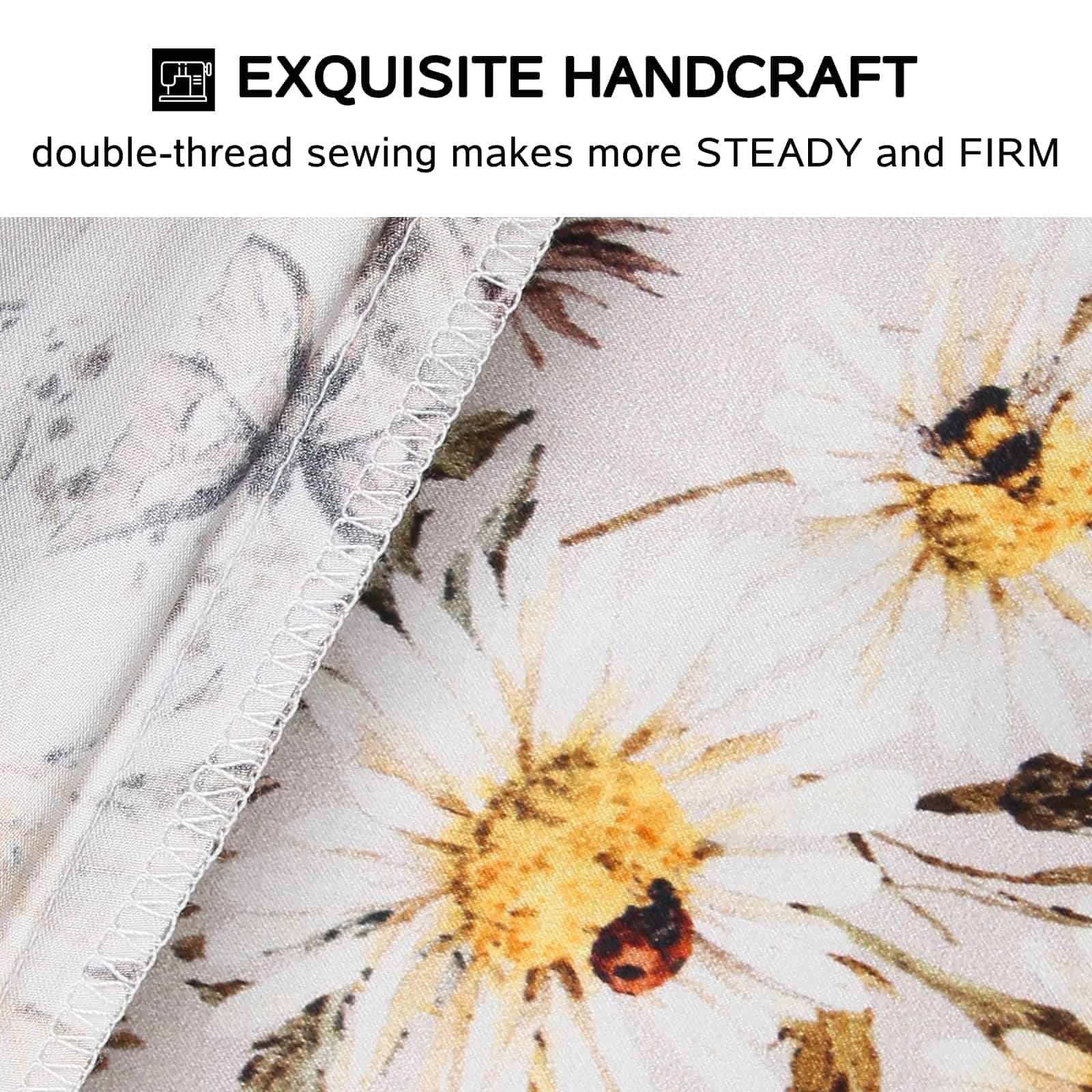 Funda de Almohada de Seda de Morera Estampada Vintage - Imagen 7