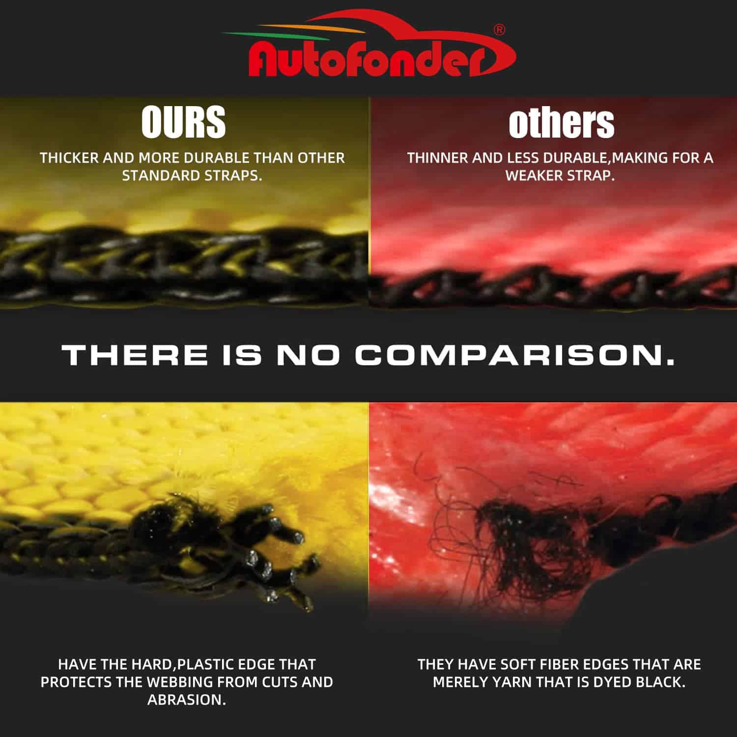 Conjunto de 4 amarres de trinquete para coche pesado - Imagen 3