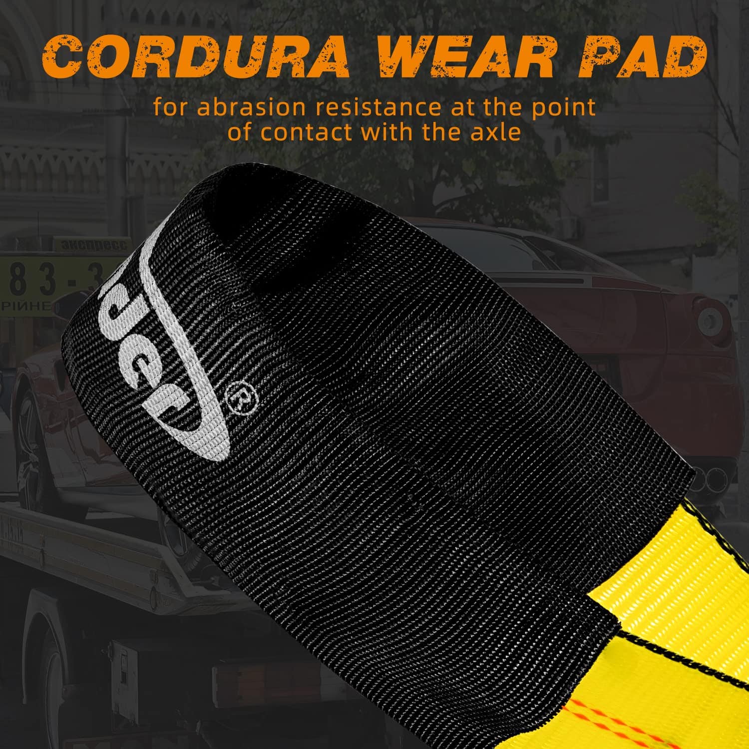 Conjunto de 4 amarres de trinquete para coche pesado - Imagen 5