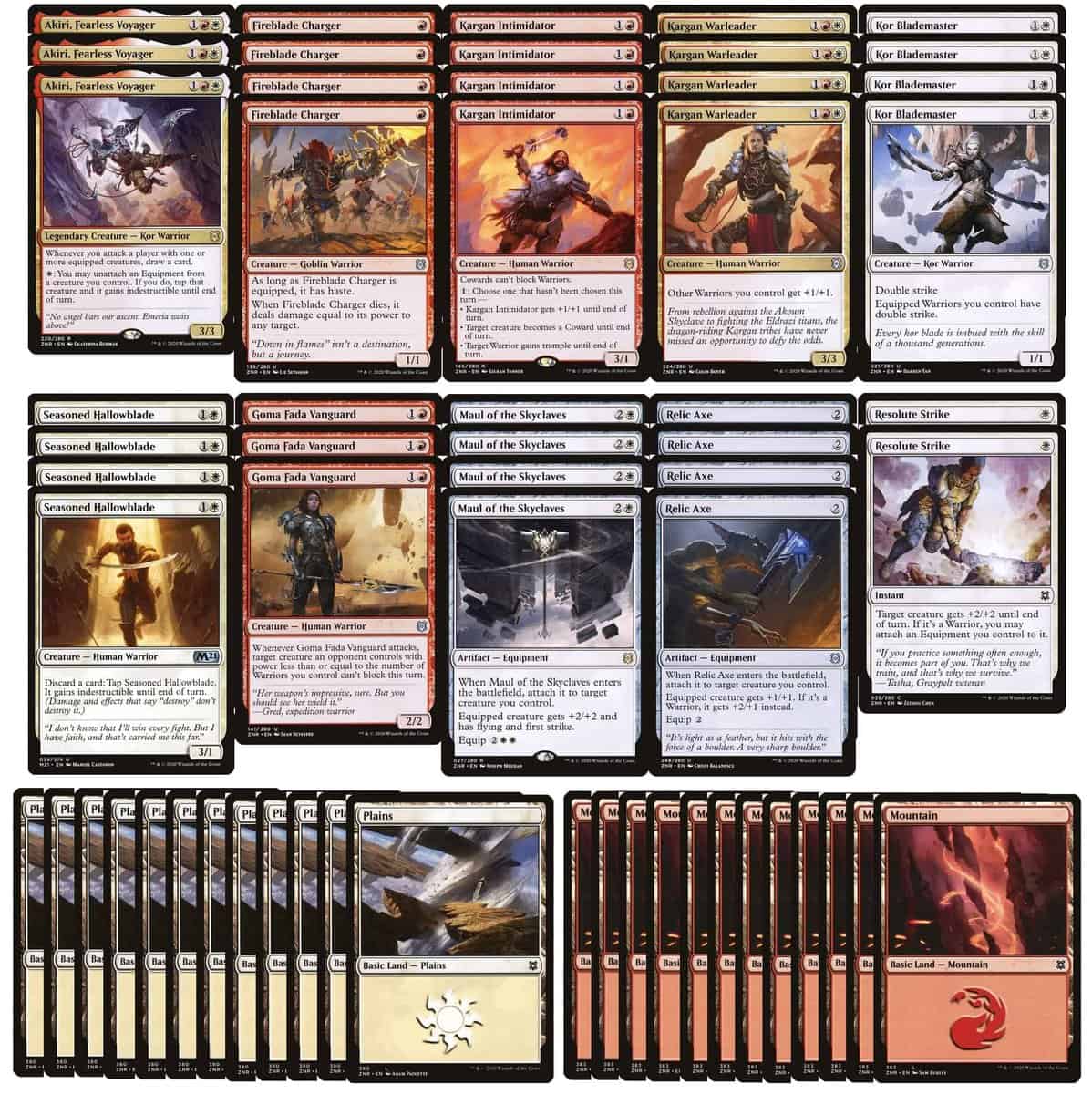 Baraja Elite Boros Warrior - Rojo Blanco - Muy Poderosa -