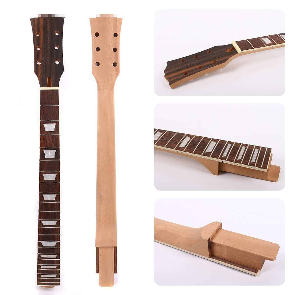 Mástil de Guitarra Eléctrica Una Pieza de Madera de 22
