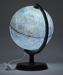 Mapsoft Explorer Illuminated Gray Moon Globe, 24cm/9.5"