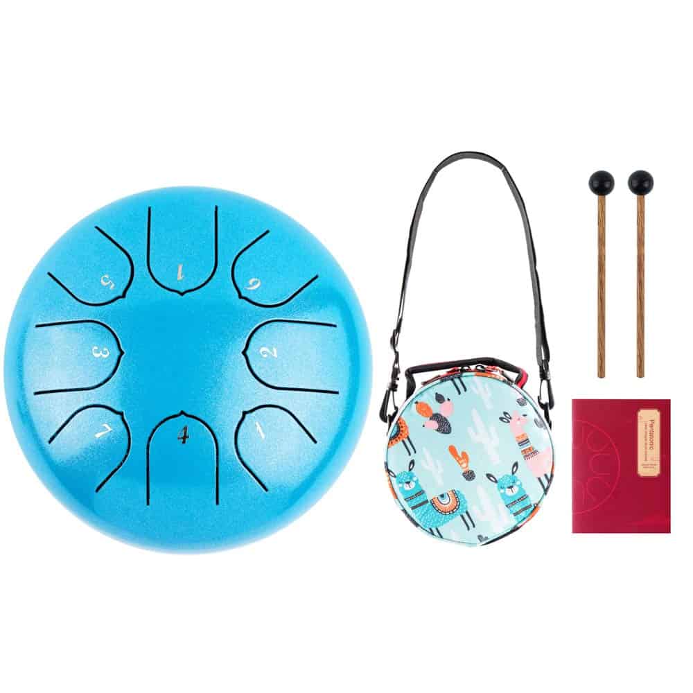 Instrumento Musical Tambor de Lengua de Acero - 6 Pulgadas - Imagen 10