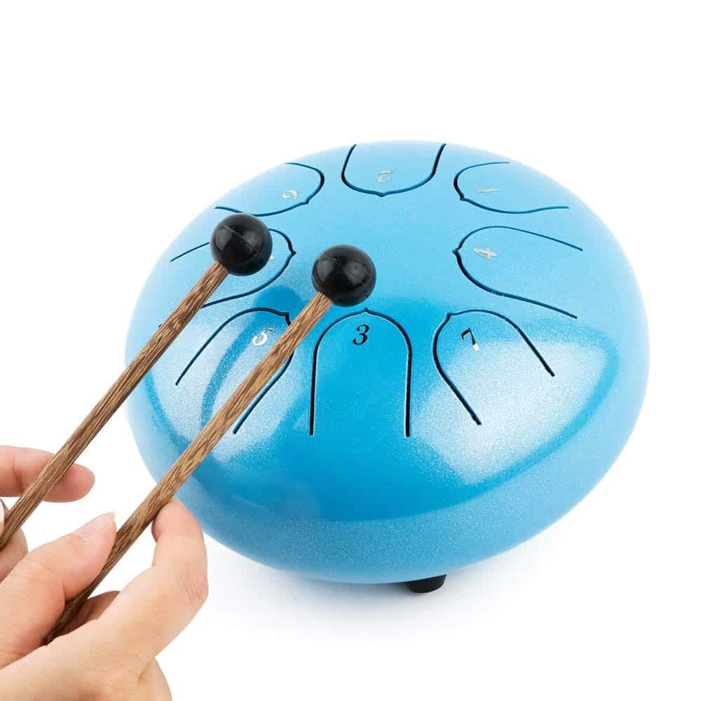 Instrumento Musical Tambor de Lengua de Acero - 6 Pulgadas - Imagen 4