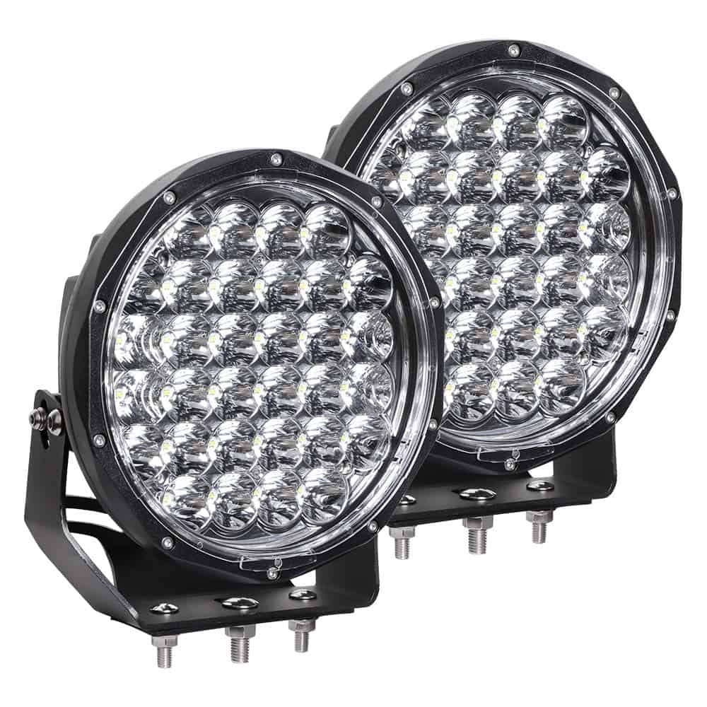 EXZEIT 9 Pulgadas Luces de Conducción Led Redondas, 128W