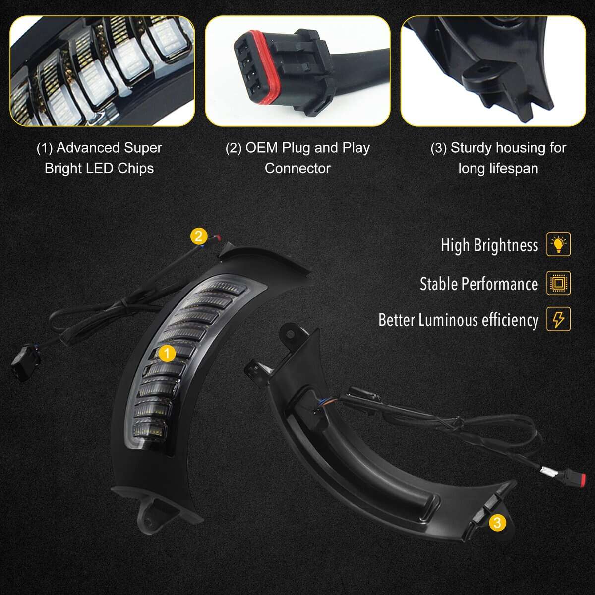 Luces direccionales para Road Glide Motocicletas Luces - Imagen 5