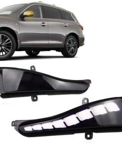 Espejo retrovisor LED versión negra GeeGee con intermitente