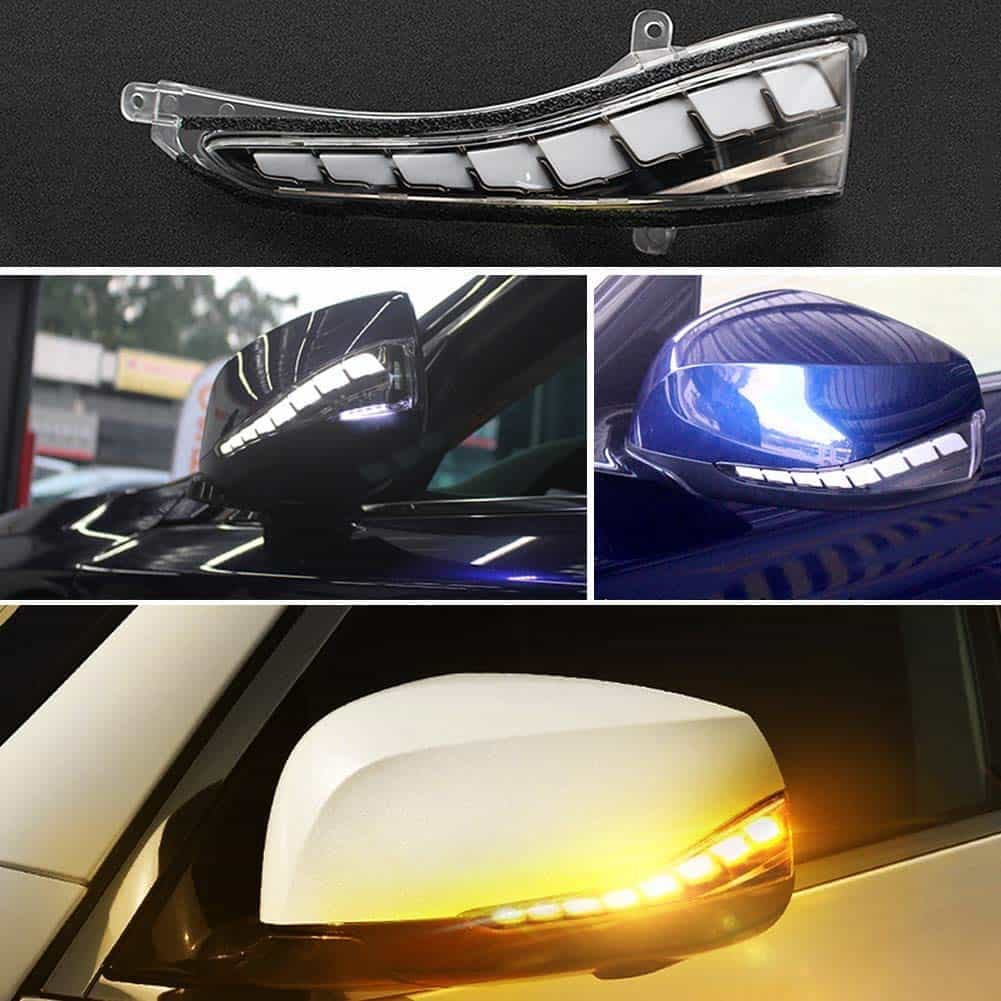 Espejo retrovisor LED versión negra GeeGee con intermitente - Imagen 8