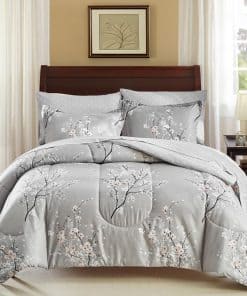 Juego de Cama AIKASY 6 Piezas Tamaño Individual -Gris