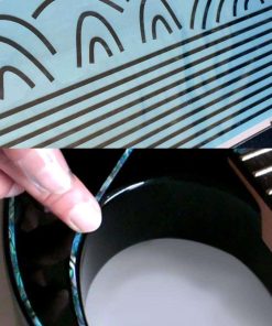 Calcomanía adhesiva para cuerpo, mástil y pala (Negro