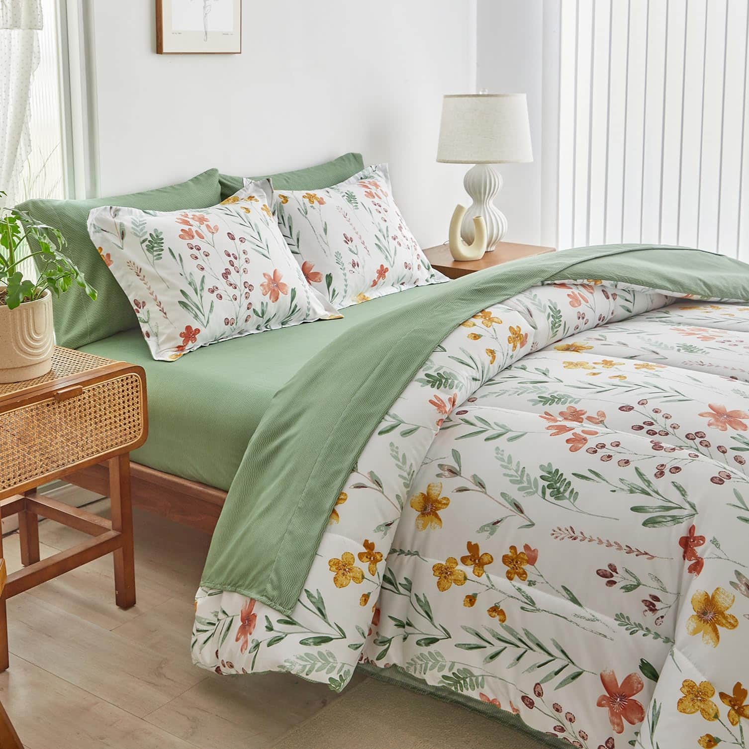 AIKASY Juego de Cama 6 Piezas Tamaño Twin - Estampado - Imagen 3