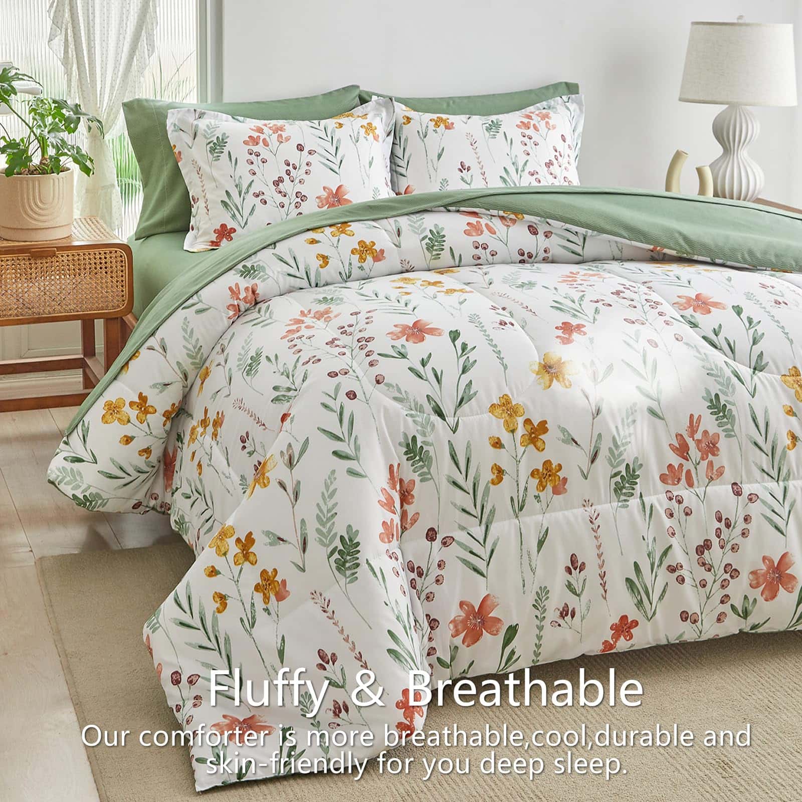 AIKASY Juego de Cama 6 Piezas Tamaño Twin - Estampado - Imagen 5