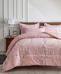 AIKASY Bed in a Bag 7 Piezas Tamaño King - Estampado Floral