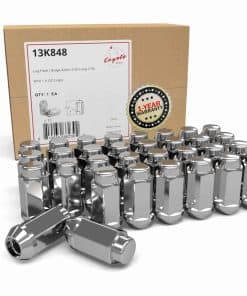 Tuerca de la rueda Bulge Acorn M14x1.5 2.00" Cromo 32 Pcs