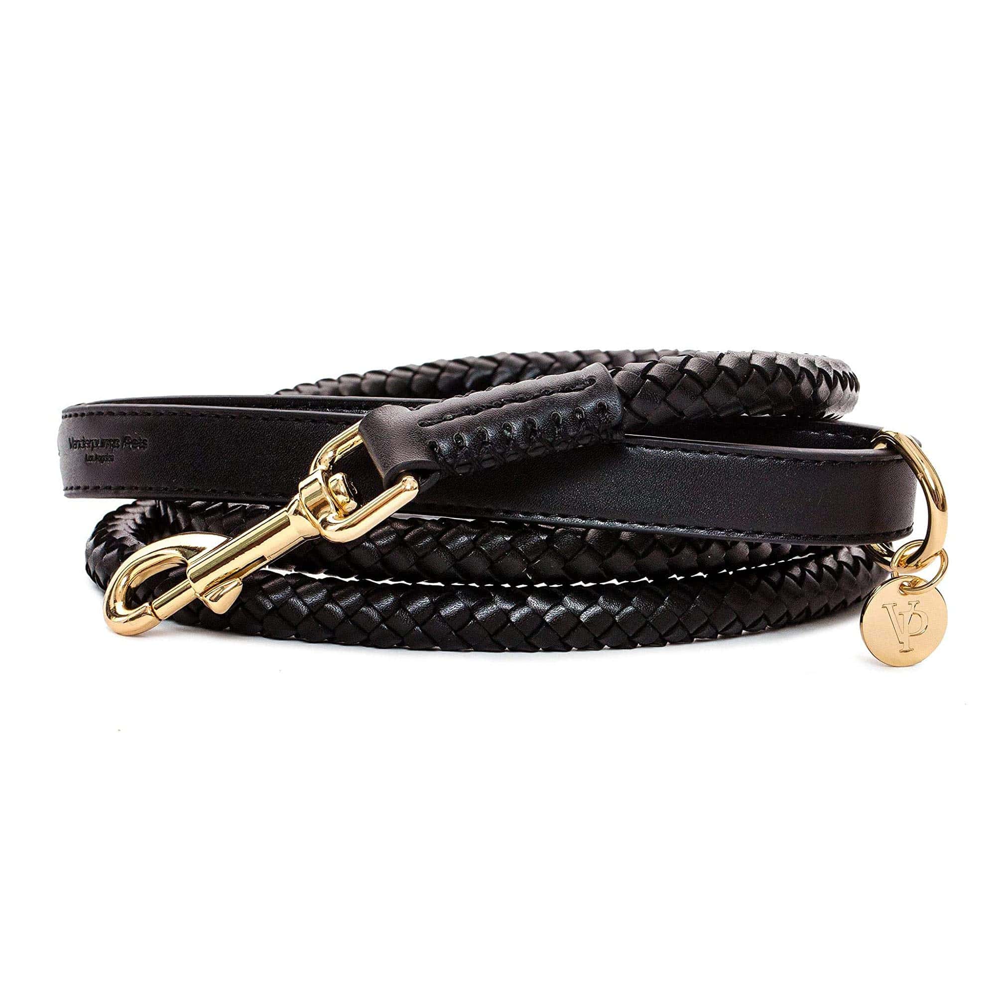Correa tejida Vanderpump Pets - M/L Negro MD-LG