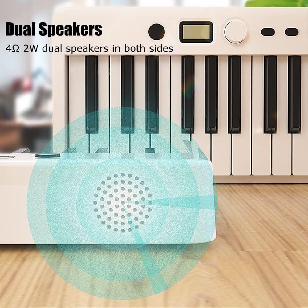 Piano Digital NikoMaku 88 Teclas Portátil Plegable Teclado - Imagen 8