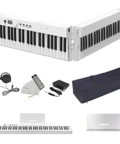 Piano Digital NikoMaku 88 Teclas Portátil Plegable Teclado