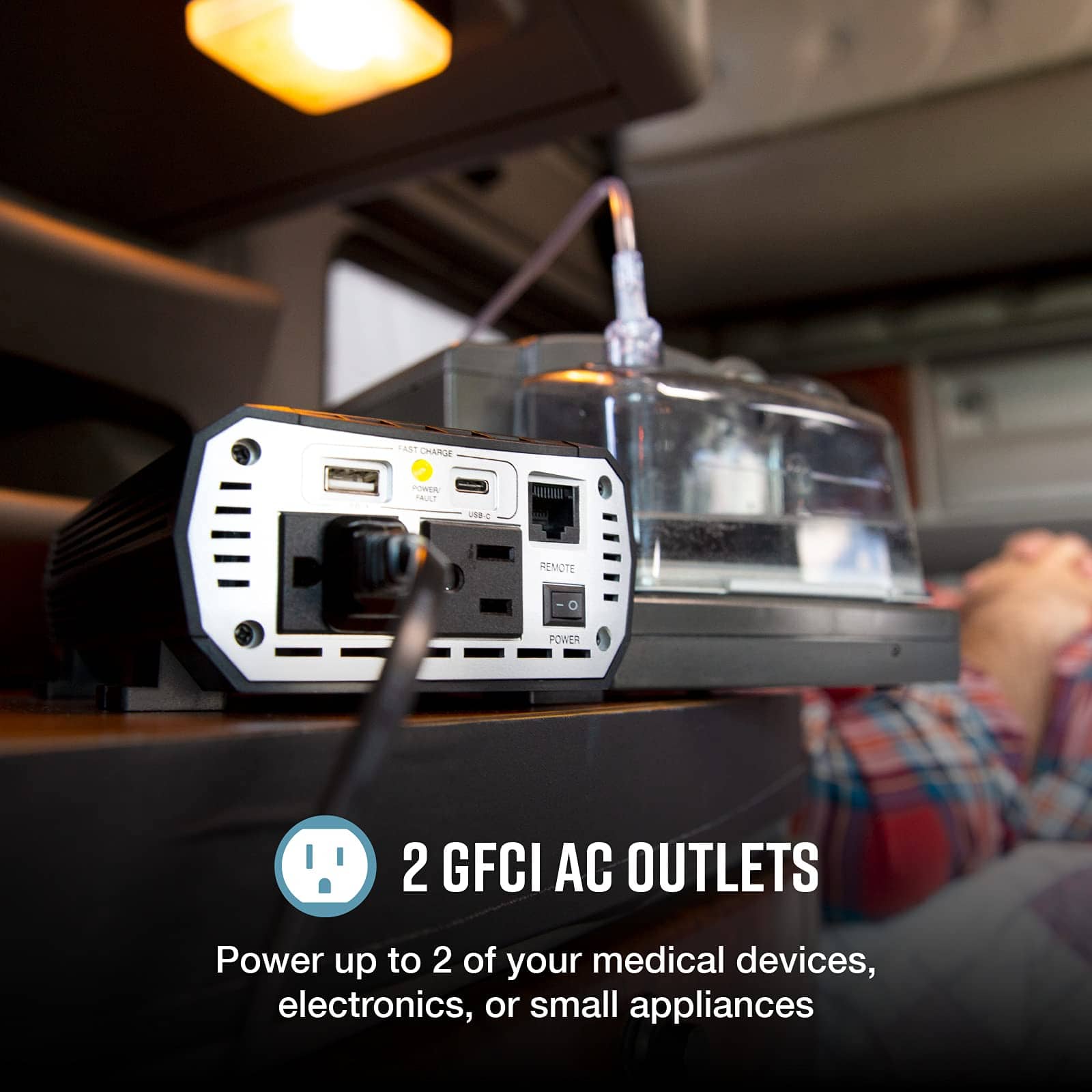 Inversor de Corriente Cobra PURE SINE 400W - Portátil, 2 - Imagen 4