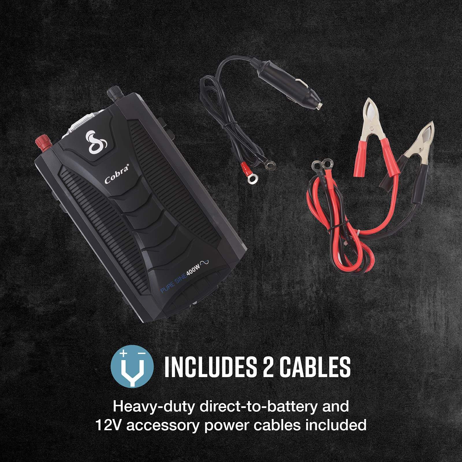 Inversor de Corriente Cobra PURE SINE 400W - Portátil, 2 - Imagen 6