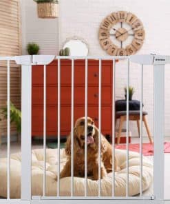 Puerta para Mascotas con Paseo, Ancho Extendible de 34" a