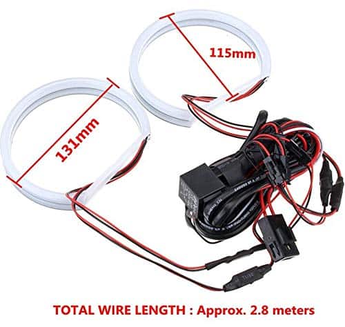 Angels Eyes LED de 3000K Amarillo Ámbar Compatible con BMW - Imagen 3