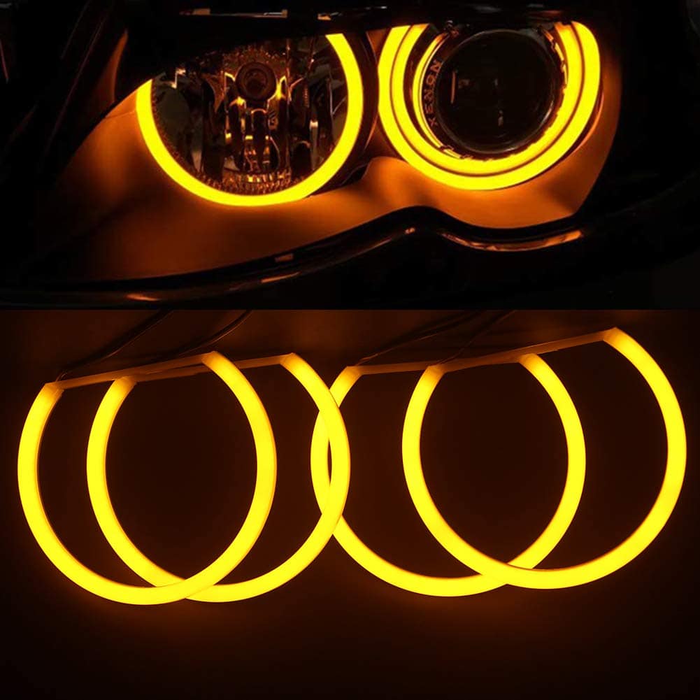 Angels Eyes LED de 3000K Amarillo Ámbar Compatible con BMW