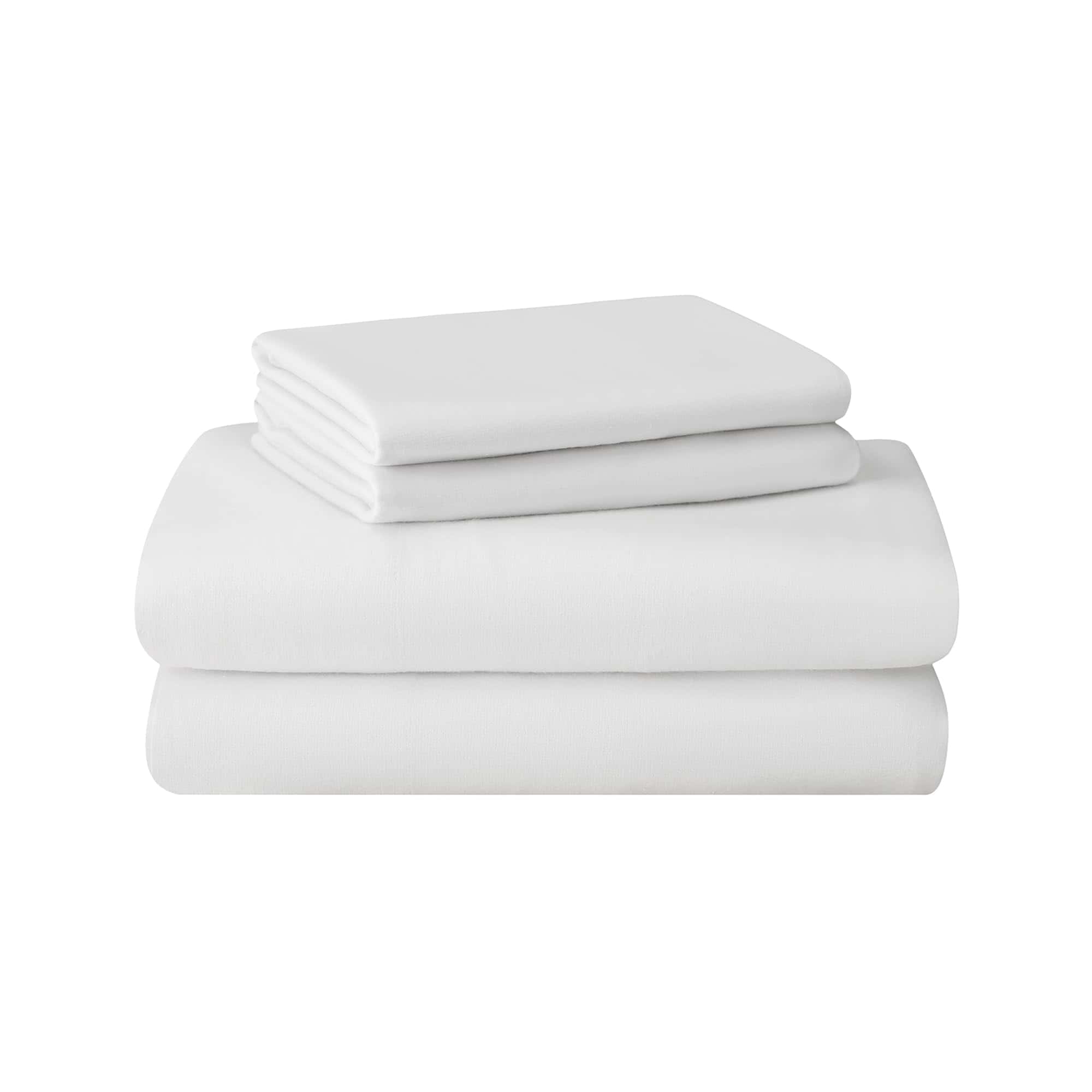 Juego de sábanas de franela Featherhead -Blanco