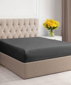 Sábana Ajustable de Algodón de 400 Hilos Queen - 100%